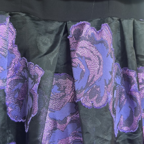 Vintage purple roses party dress, or every day with a sweater - Picture 6 of 6